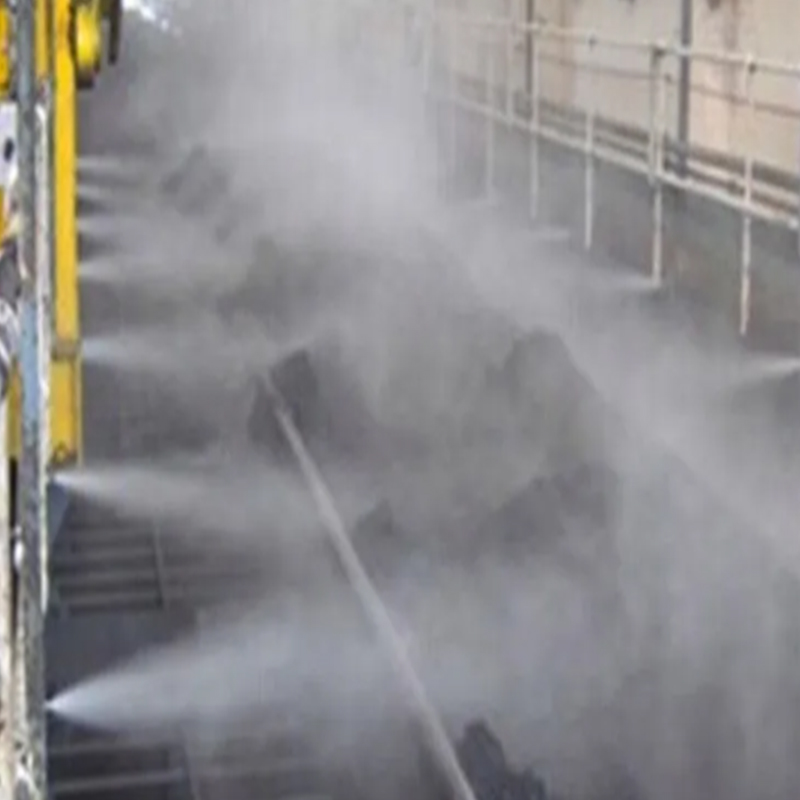 焦作煤矿喷雾抑尘现场